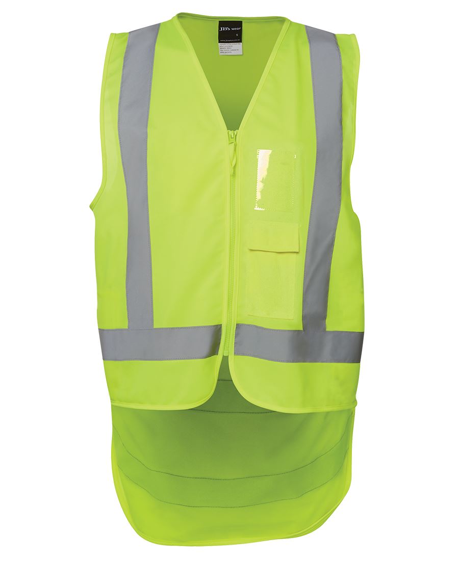 JB's Hi-Vis Zip Drop Tail H Pattern (D+N) Vest